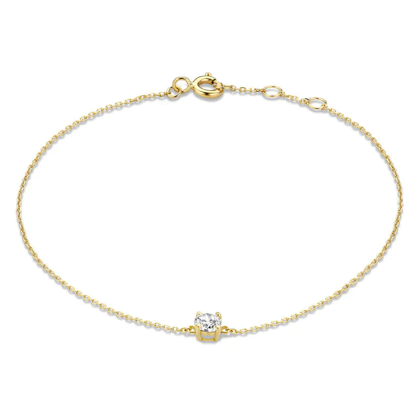 Nordivas | Rannekoru Moissanite-kivillä 14k Kullassa